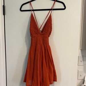 Free People Rust Tank Top